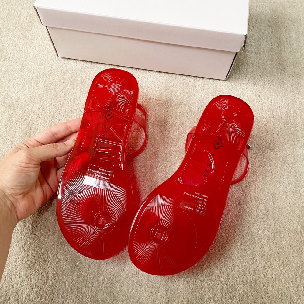 KATY PERRY Red Jelly Strappy Sandals NWT - Picture 7 of 7